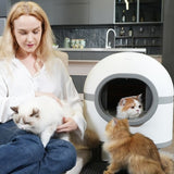 ZNTS Cat Litter Box Automatic Cleaning, Automatic Litter Box with Smart APP Control for Multiple Cats, W2107P164731