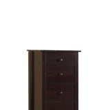 ZNTS Transitional Espresso Compact Design 5-Drawer Chest Bedroom / Small Living Space Chest of drawers B011P163369