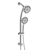 ZNTS Multi Function Dual Shower Head - Shower System with 4.7" Rain Showerhead, 7-Function Hand Shower, W124361924
