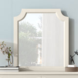 ZNTS Milky White 31.9"L x 36"H x 1"W Mirror WF299174AAK