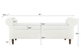 ZNTS Beige Teddy Velvet Multifunctional Storage Rectangular Sofa Stool W112852694