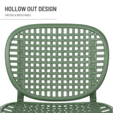 ZNTS 3 Pieces Hollow Design Retro Patio Table Chair Set All Weather Conversation Bistro Set Outdoor Table W69167232