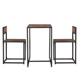 ZNTS Elm Wood Simple Breakfast Table And Chair Three-Piece [90x47x75.5cm] 27997833