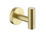 ZNTS 6-Pieces Brushed Gold Bathroom Hardware Set SUS304 Stainless Steel Round Wall Mounted Includes Hand W92864278