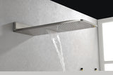 ZNTS Wall Mounted Waterfall Rain Shower System With 3 Body Sprays & Handheld Shower W127262946