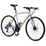 ZNTS 24 Speed Hybrid bike Disc Brake 700C Road Bike For men women's City Bicycle W1019112677