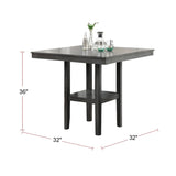 ZNTS 5 Piece Counter Height Dining Set in Grey B01682319