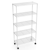 ZNTS 2 Pack 5 Tier Shelf Wire Shelving Unit, NSF Heavy Duty Wire Shelf Metal Large Storage Shelves Height W1550123514