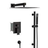 ZNTS Shower System with Adjustable Slide Bar,12 Inch Wall Mounted Square Shower System with Rough-in W124382393