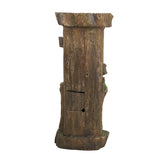 ZNTS 11x13.4x31.5" Rustic Decorative Tree Trunk 5 Tier Water Fountain, with Light Pump, for Indoor W2078138956