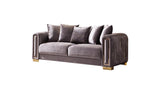 ZNTS Impreza Modern Style Sofa in Silver B009141290