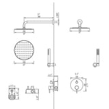 ZNTS Complete Shower System with Rough-in Valve NK0713