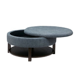 ZNTS Miller Round Storage Ottoman B03548605