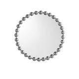 ZNTS Beaded Round Wall Mirror 27"D B03599368