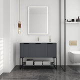 ZNTS 48 Inch Freestanding Bathroom Vanity With Resin Basin,48x18 W99951397