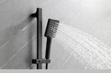 ZNTS Shower System with Shower Head, Hand Shower, Slide Bar, Bodysprays, Shower Arm, Hose, Valve Trim, W127263336