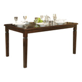 ZNTS Espresso Finish Transitional Style 1pc Dining Table Oak Veneer Wood Casual Dining Room Furniture B01166418