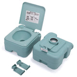 ZNTS 5.3 Gallon 20L Flush Outdoor Indoor Travel Camping Portable Toilet for Car, Boat, Caravan, Campsite, W10411B0201