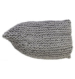 ZNTS Handmade Knitted Woolen Beanbag | Natural Grey KBEW-70X110-NATGREY