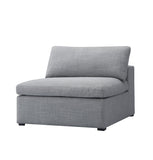 ZNTS Inès Sofa - 1-Seater Single Module - Grey Fabric 3988-1A-806
