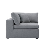 ZNTS Inès Sofa - Corner Module - Grey Fabric 3988-1B-806
