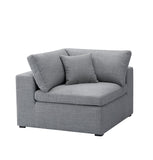 ZNTS Inès Sofa - Corner Module - Grey Fabric 3988-1B-806