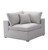 ZNTS Inès Sofa - Corner Module - Opal Fabric 3988-1B-804