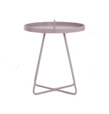 ZNTS Jax Round Coffee Table - Lavender 131043