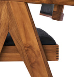 ZNTS Maïa Dining Chair - Walnut & Black Leather FA-C1563M-WP-WALNUT-BLKLEATHERM2
