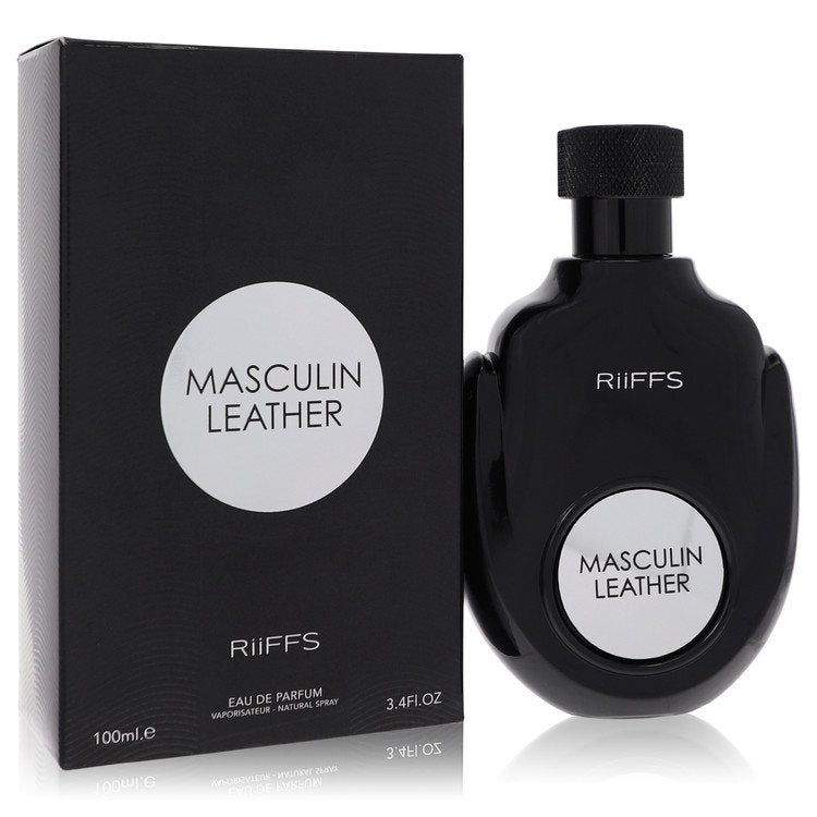 Masculin Leather by Riiffs Eau De Parfum Spray 3.4 oz for Men FX-545902