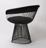 ZNTS Lovise Wire Dining Chair - Black Frame & Black Wool/Cashmere LOVISE-CHAIR-BLKFRAME-BLK-S22235-#1